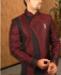 Picture of Sublime Maroon With Black Indo Western