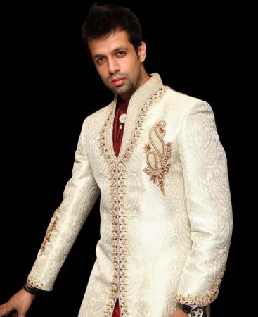 Picture of Comely Off White Sherwani