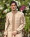 Picture of Nice Brown Beige Sherwani