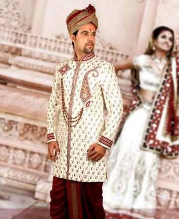 Picture of Splendid White Sherwani