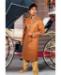 Picture of Fascinating Dark Orange Sherwani