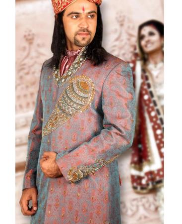 Picture of Admirable Salmon Sherwani