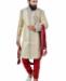 Picture of Pleasing Papaya Whip Sherwani