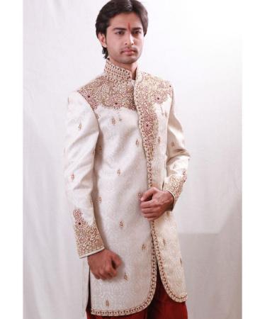 Picture of Splendid Off White Sherwani