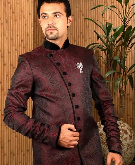 Picture of Charming Maroon Indo Western