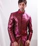 Picture of Classy Fuchsia With Gold Indo Western