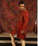 Picture of Magnificent Rust Sherwani