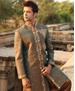 Picture of Superb Rust Green Sherwani