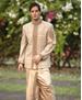 Picture of Nice Brown Beige Sherwani