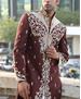 Picture of Ravishing Rust Maroon Sherwani