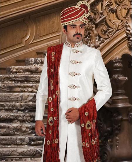 Picture of Fine Cream Sherwani