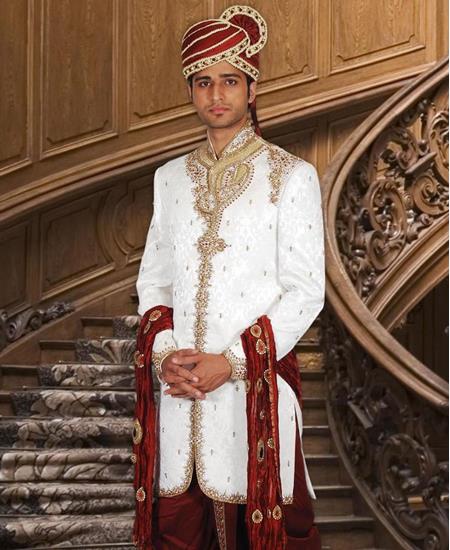 Picture of Classy White Sherwani