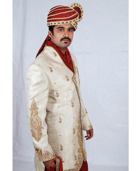 Picture of Taking Golden Sherwani