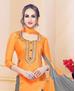 Picture of Charming Orange Cotton Salwar Kameez