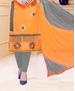 Picture of Charming Orange Cotton Salwar Kameez