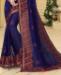 Picture of Exquisite Dark Blue Georgette Saree