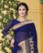 Picture of Splendid Dark Blue Georgette Saree