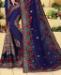 Picture of Magnificent Dark Blue Georgette Saree