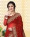 Picture of Well Formed Maroon Georgette Saree