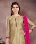 Picture of Pleasing Beige Straight Cut Salwar Kameez