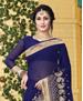 Picture of Splendid Dark Blue Georgette Saree