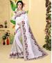 Picture of Classy White Georgette Saree