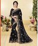 Picture of Well Formed Black Georgette Saree