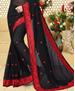 Picture of Delightful Black Georgette Saree