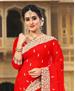 Picture of Well Formed Red Georgette Saree