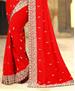 Picture of Well Formed Red Georgette Saree