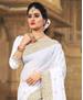 Picture of Charming White Georgette Saree