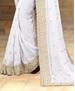 Picture of Charming White Georgette Saree