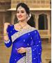 Picture of Ravishing Royal Blue Georgette Saree