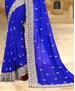 Picture of Ravishing Royal Blue Georgette Saree