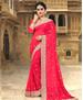 Picture of Resplendent Crimson Red Georgette Saree