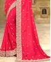 Picture of Resplendent Crimson Red Georgette Saree