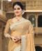 Picture of Well Formed Beige Georgette Saree