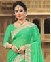 Picture of Bewitching Green Georgette Saree