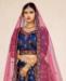 Picture of Excellent Navy Blue Lehenga Choli