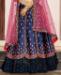 Picture of Excellent Navy Blue Lehenga Choli