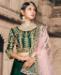 Picture of Excellent Dark Green Lehenga Choli