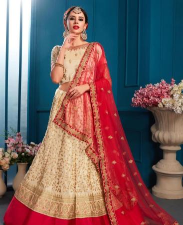 Picture of Bewitching Cream Lehenga Choli