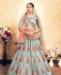 Picture of Stunning Steel Blue Lehenga Choli