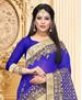 Picture of Superb Violet Georgette Saree