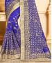 Picture of Superb Violet Georgette Saree