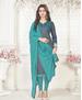 Picture of Excellent Dark Grey Cotton Salwar Kameez