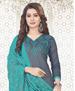 Picture of Excellent Dark Grey Cotton Salwar Kameez