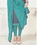 Picture of Excellent Dark Grey Cotton Salwar Kameez