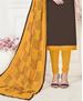 Picture of Magnificent Brown Cotton Salwar Kameez