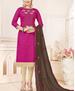 Picture of Ideal Dark Pink Cotton Salwar Kameez